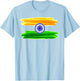 India Independence Day 15 August 1947 Indian Flag Patriotic T-Shirt - T-Shirt | Light Blue