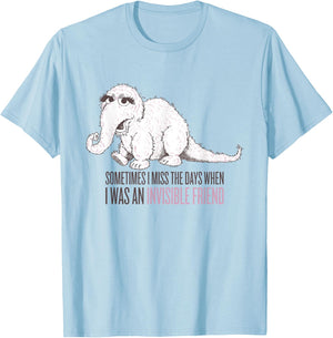Sesame Street Snuffleupagus Sometimes I Miss The Days T-Shirt - T-Shirt | Light Blue