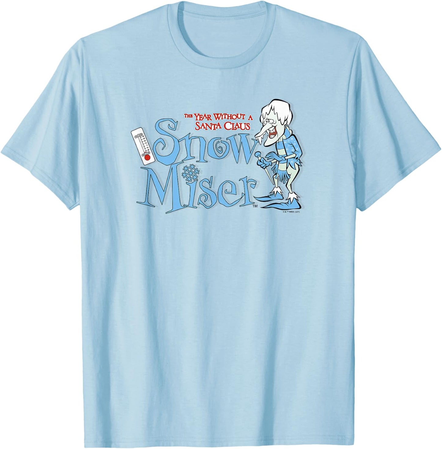 The Year Without A Santa Claus Snow Miser Logo T-Shirt - T-Shirt | Light Blue