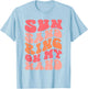 Sun Sand Drink In My Hand Ring On My Hand Bachelorette Party T-Shirt - T-Shirt | Light Blue
