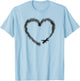 Airplane Pilot Heart Vintage T-Shirt - T-Shirt | Light Blue