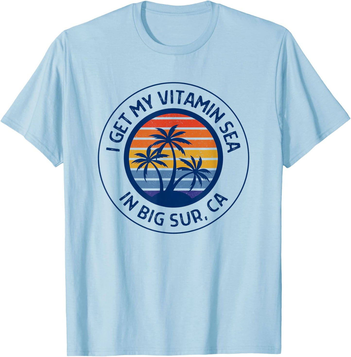 Big Sur CA Fun Big Sur Beach Vacation Big Sur California Women Kids T-Shirt - T-Shirt | Light Blue