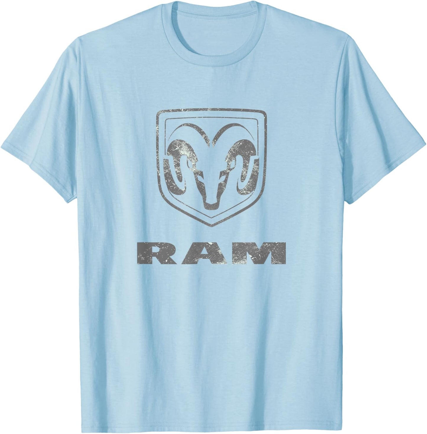RAM Trucks Logo Distressed T-Shirt - T-Shirt | Light Blue