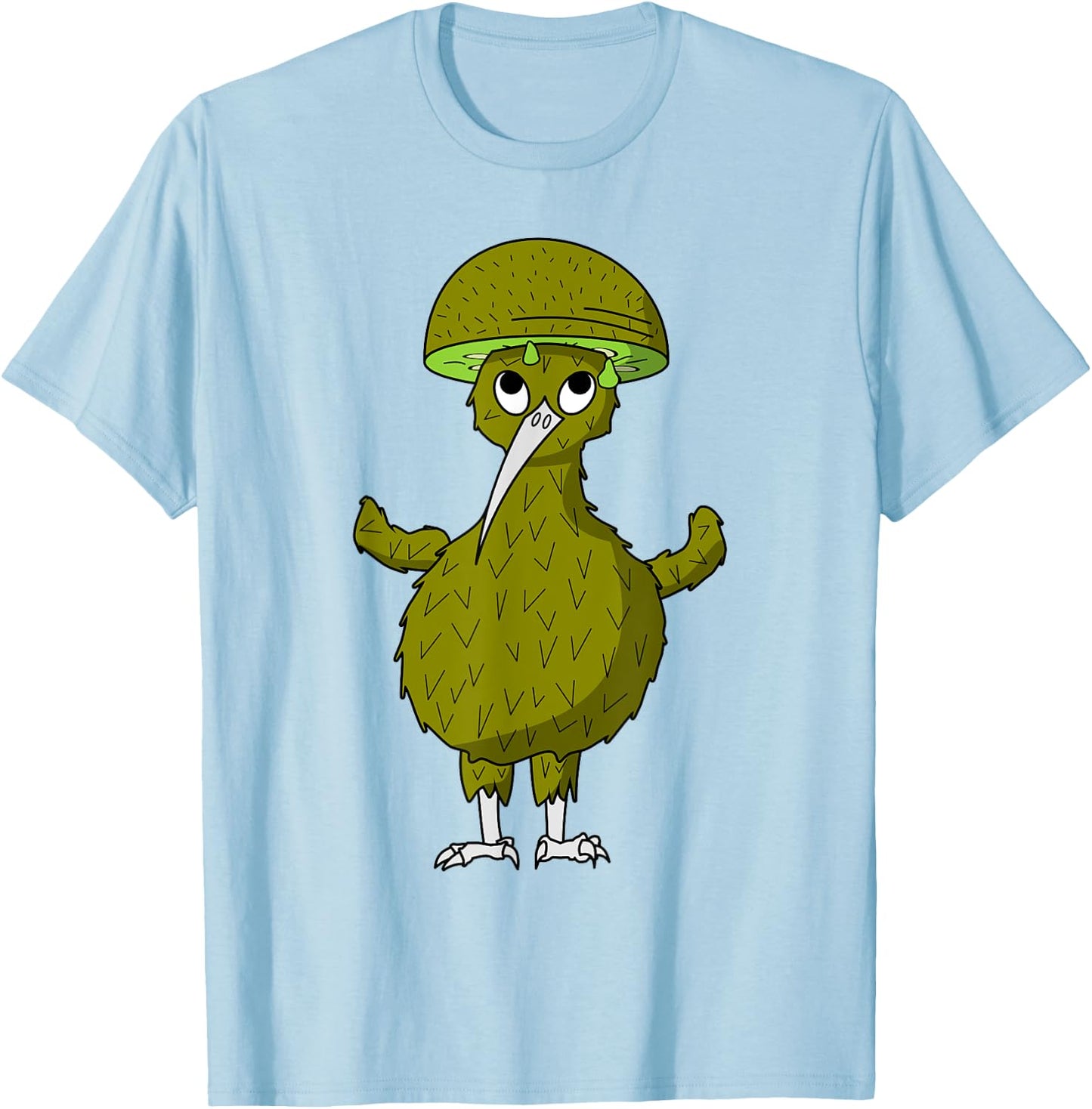 Kiwi Bird with Kiwi Fruit as Hat T-Shirt - T-Shirt | Light Blue
