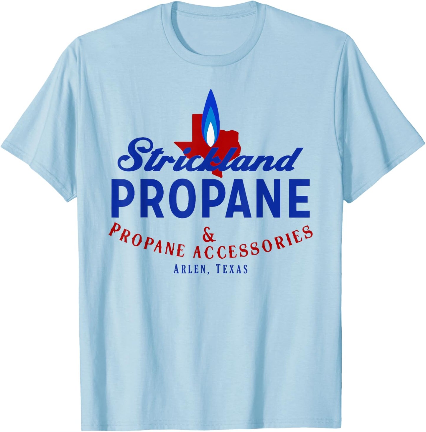Strickland Propane - Taste The Meat Not The Heat T-Shirt - T-Shirt | Light Blue