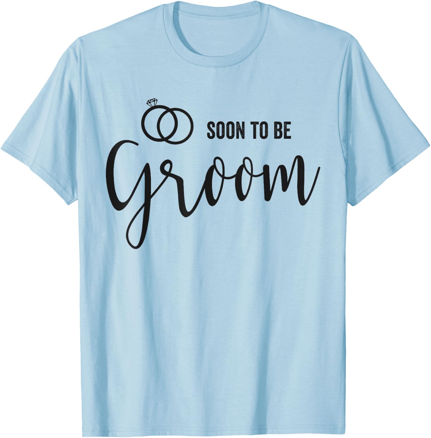 Soon to be Groom to be Wedding Engagement T-Shirt - T-Shirt | Light Blue