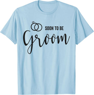Soon to be Groom to be Wedding Engagement T-Shirt - T-Shirt | Light Blue
