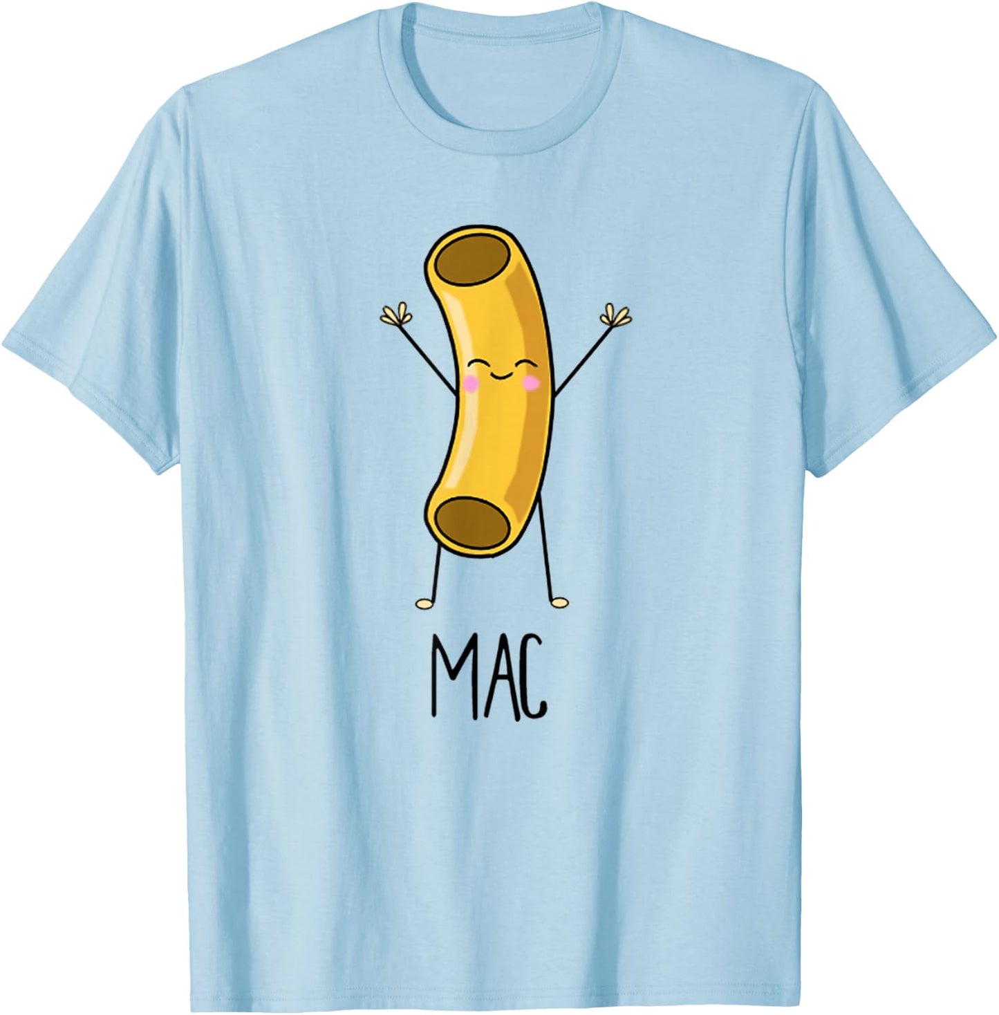 Kawaii Macaroni Mac Cute BFF Shirts T-Shirt - T-Shirt | Light Blue