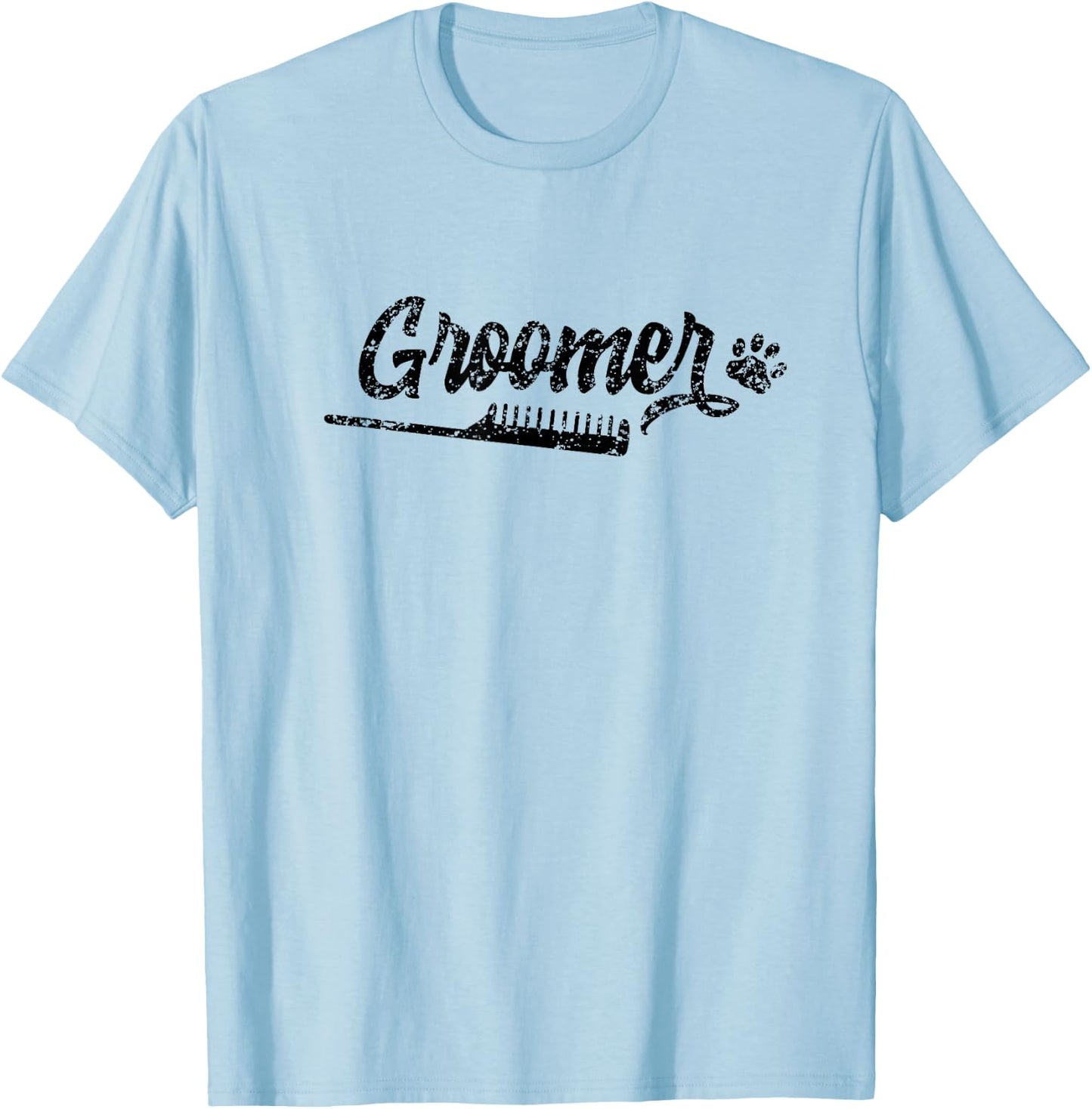 Groomer Grooming Salon Dog Animal T-Shirt - T-Shirt | Light Blue