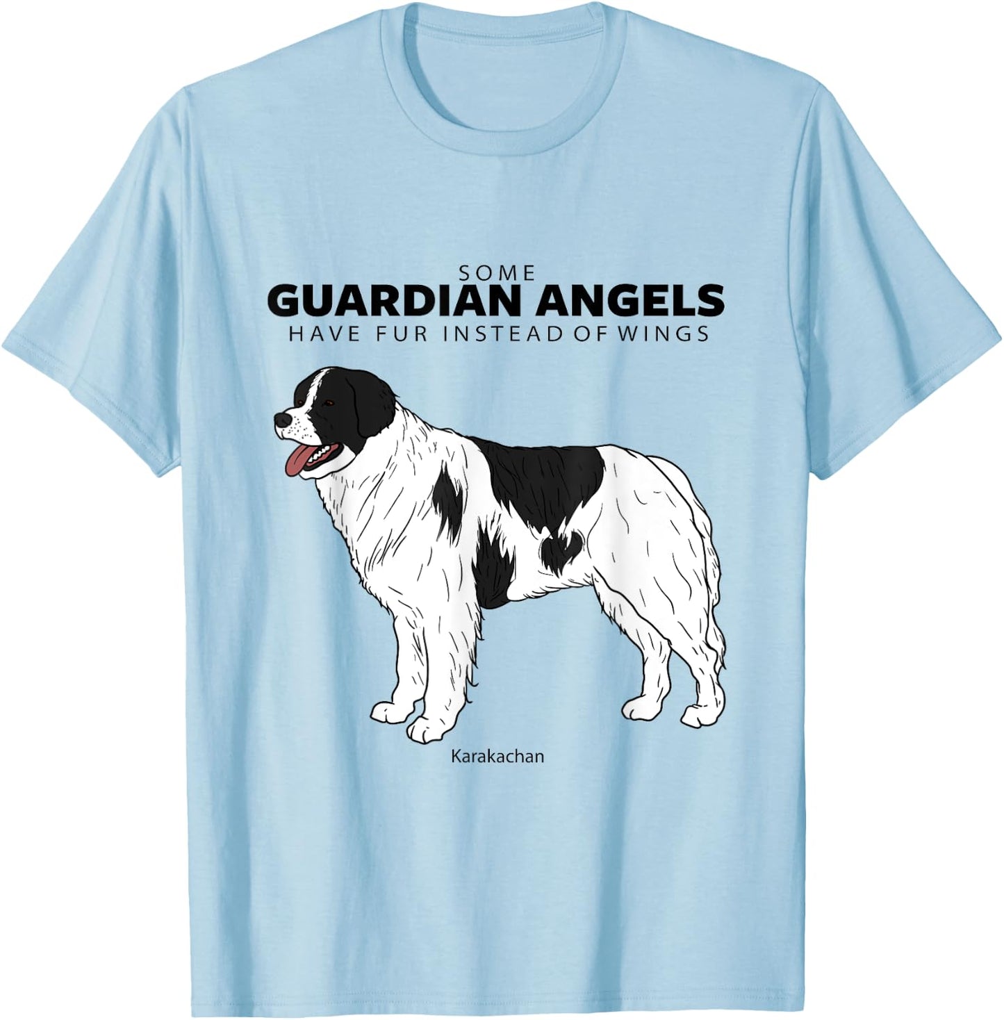 Karakachan Livestock Guardian Dog Guardian Angel With Fur Women T-Shirt - T-Shirt | Light Blue