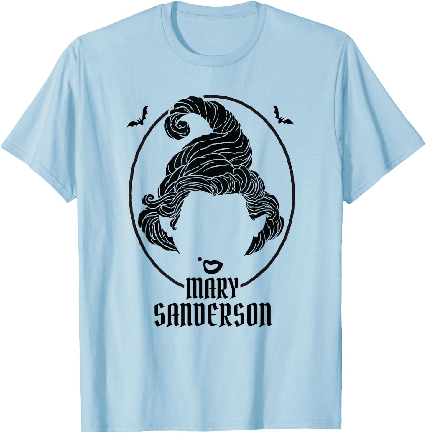 Disney Halloween Hocus Pocus Mary Sanderson Silhouette T-Shirt - T-Shirt | Light Blue