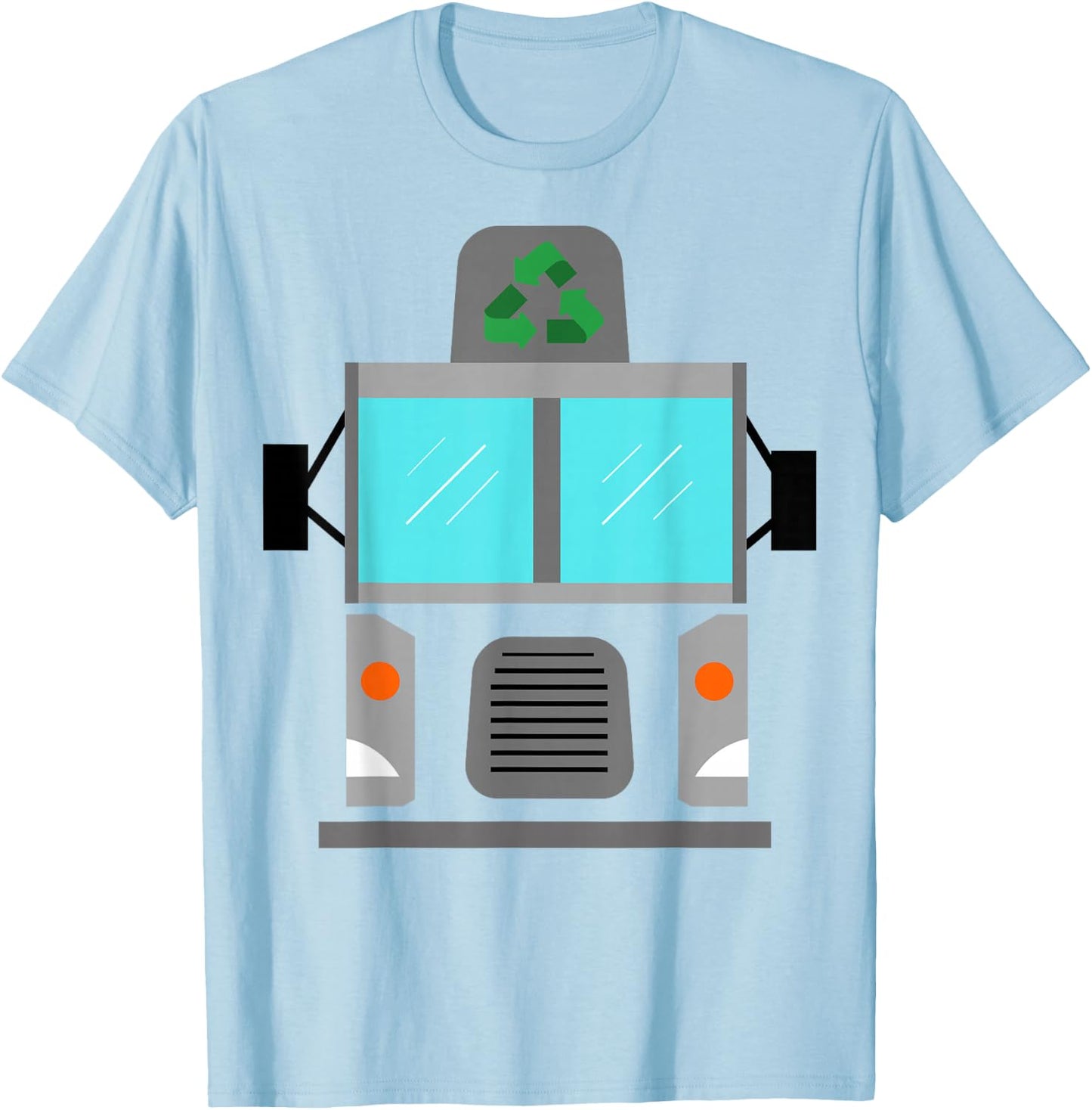 Trash Truck Halloween Birthday Costume Pajama Kids Toddler T-Shirt - T-Shirt | Light Blue