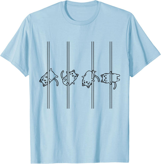 Pole Dancing Exotic Dancer Outfit For Pole Fitness Pole Wear T-Shirt - T-Shirt | Light Blue