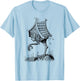 Walking House on Chicken Legs Slavic folklore Baba Yaga Art T-Shirt - T-Shirt | Light Blue