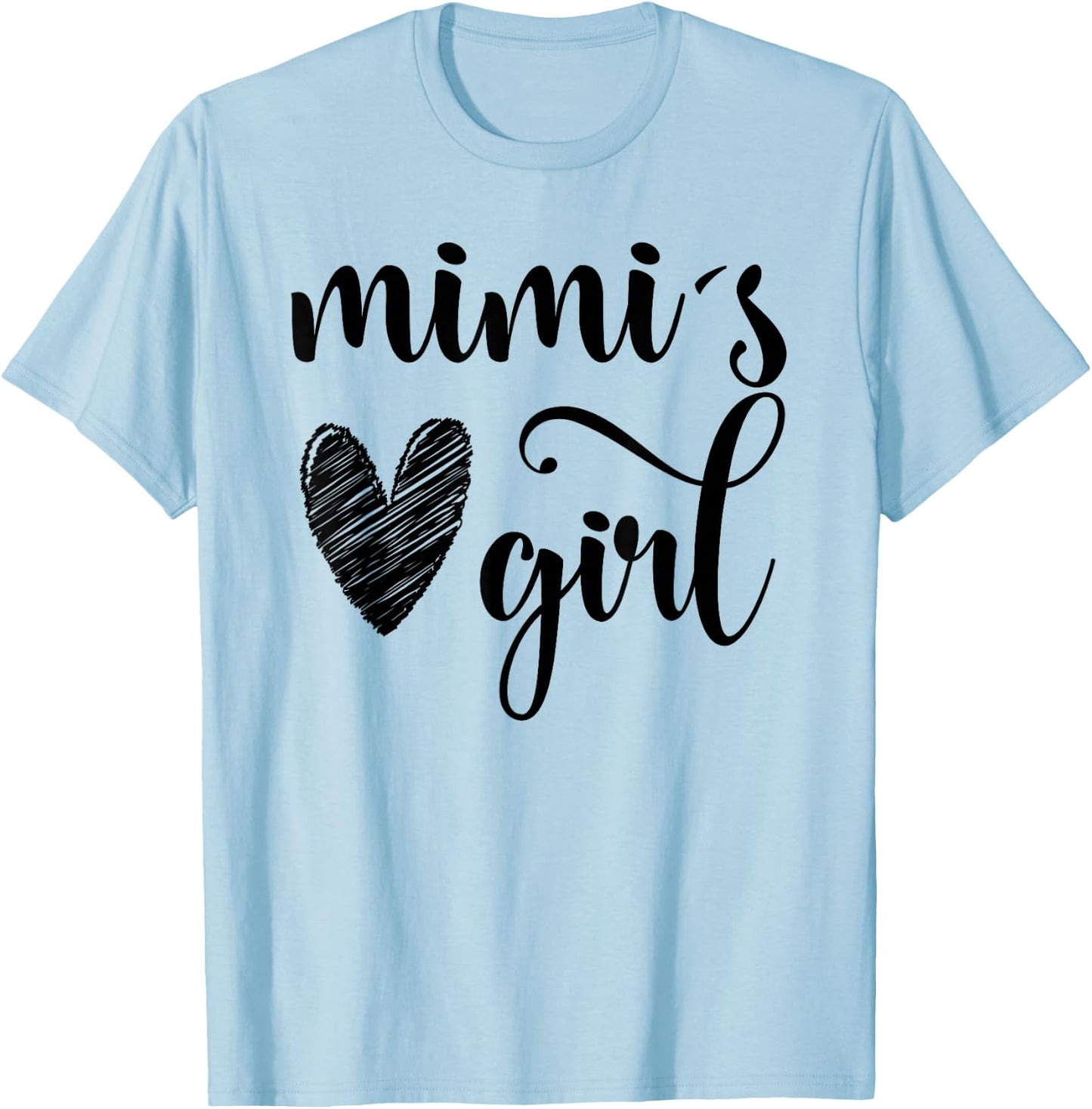 Funny Matching Mimi Girl for Grandma Whit Girl Mother's Day T-Shirt - T-Shirt | Light Blue