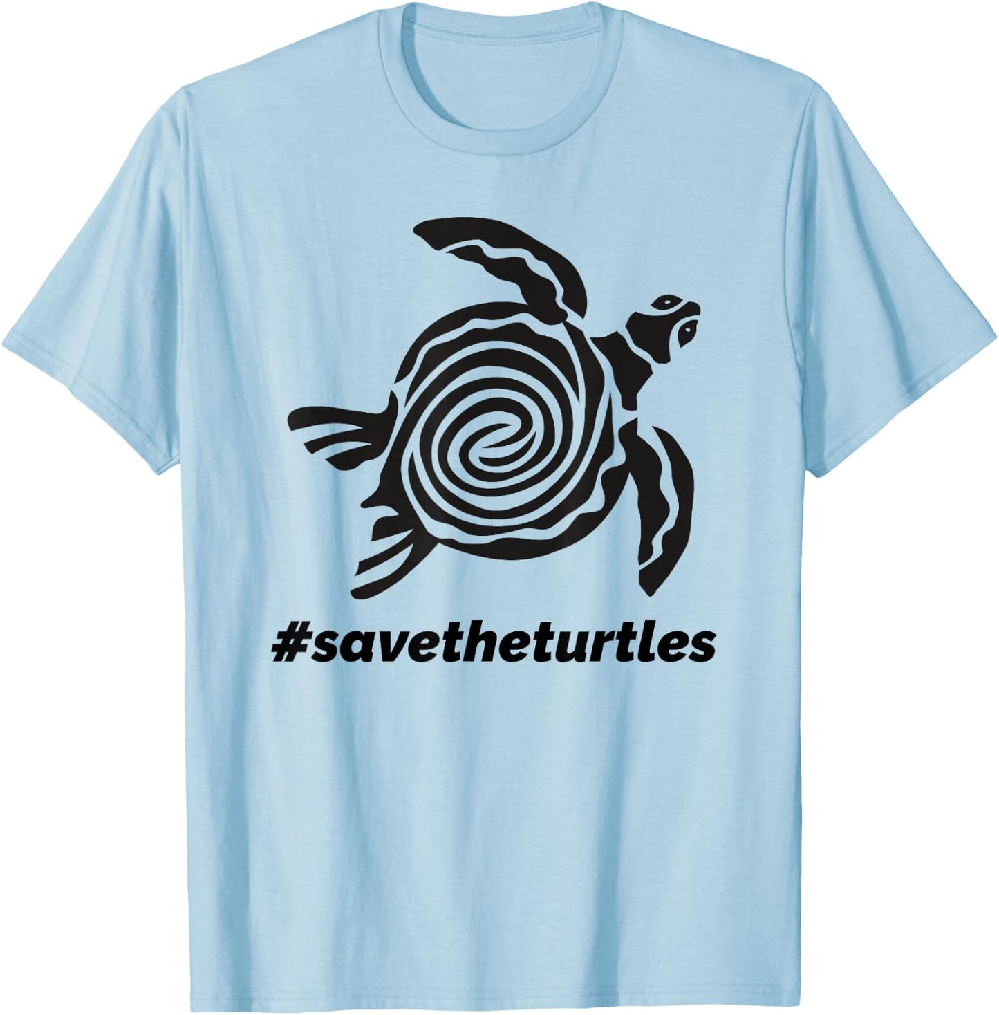 Save The Sea Turtles Conservancy Keep The Ocean Plastic Free T-Shirt - T-Shirt | Light Blue