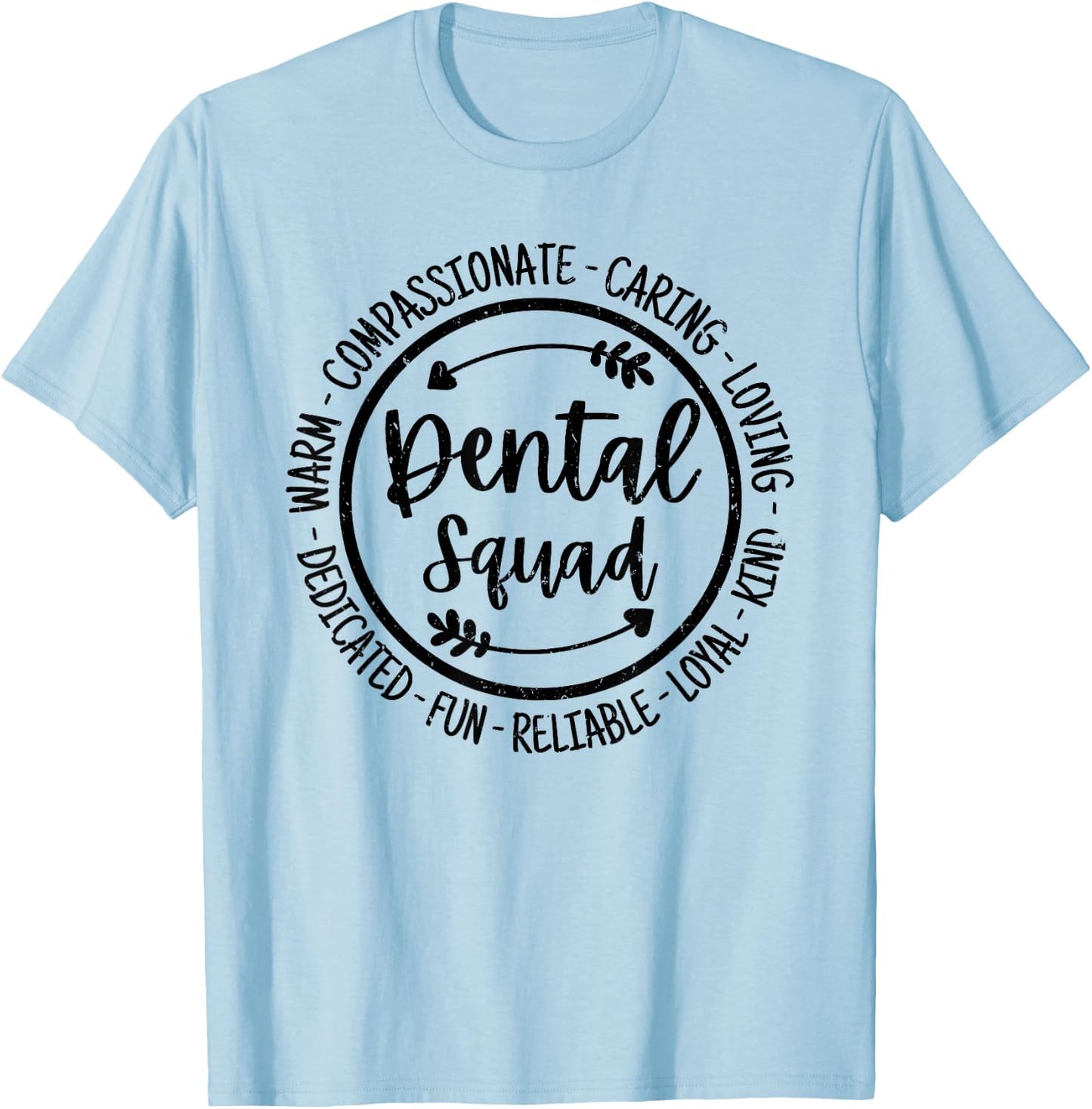 Dental Squad Dental Assistant Hygienist Dentists Vintage T-Shirt - T-Shirt | Light Blue