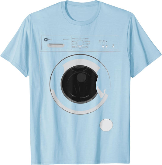 Washing Machine Costume Funny Tech Designs for Halloween T-Shirt - T-Shirt | Light Blue