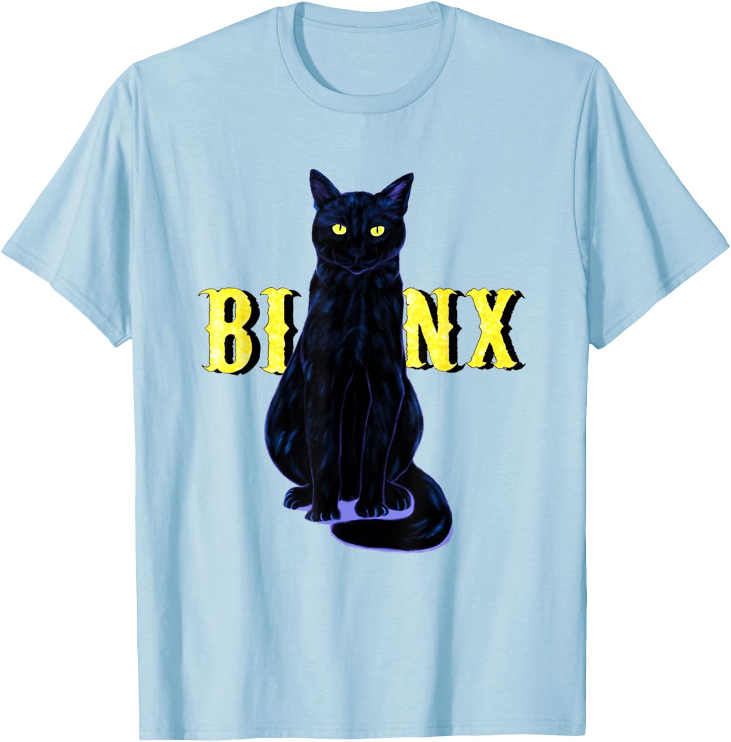 Black Cat Binx Halloween Gifts Party T-Shirt - T-Shirt | Light Blue