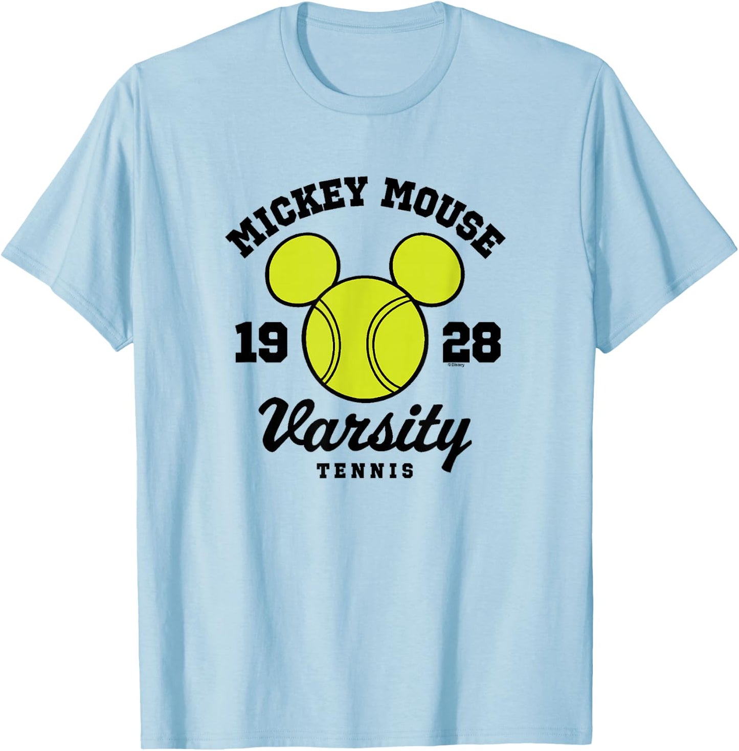 Disney - Mickey Varsity Tennis 1928 T-Shirt - T-Shirt | Light Blue