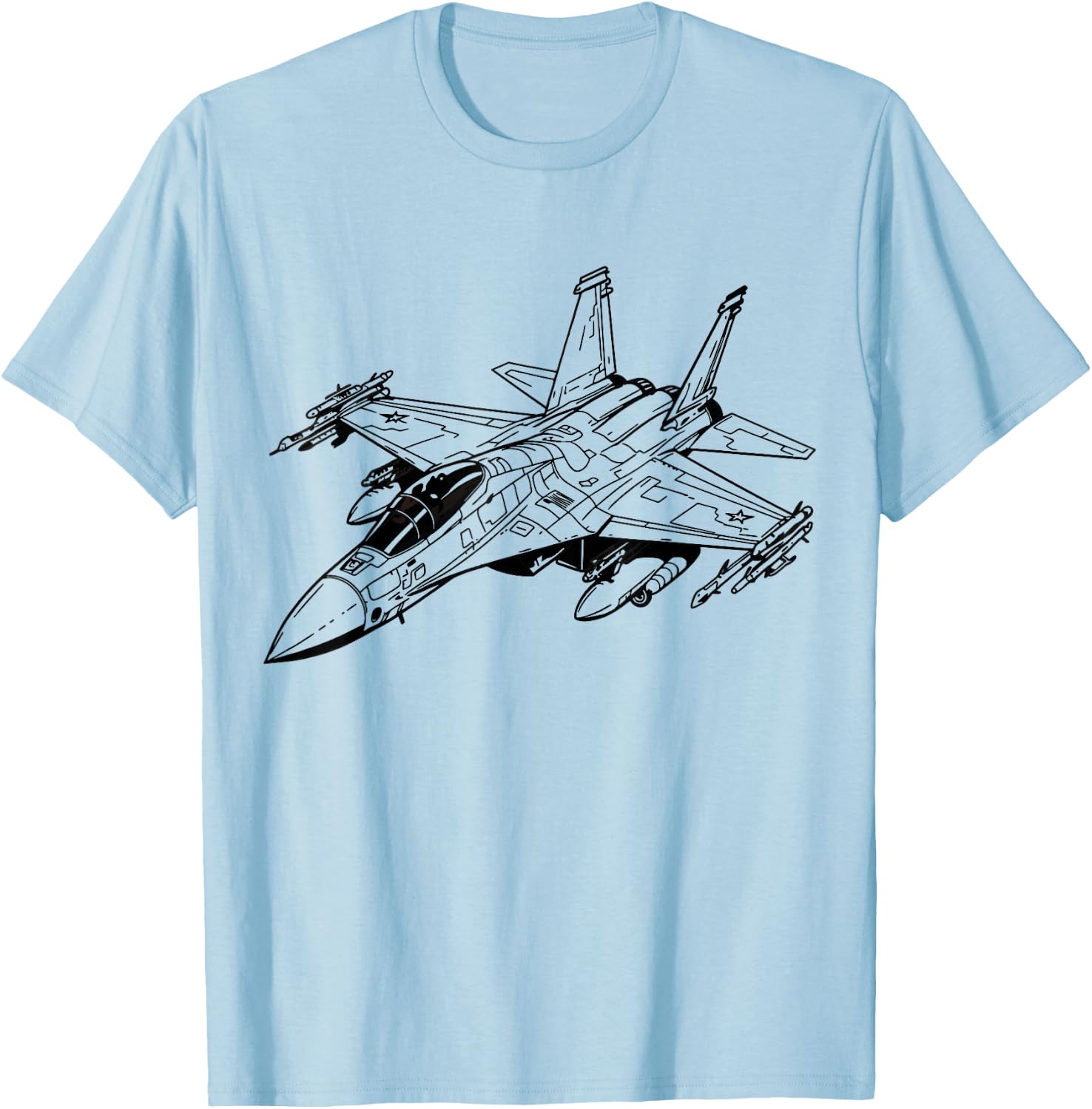 F-22 Raptor Fighter Jet USA Veteran Day Patriot Men Women T-Shirt - T-Shirt | Light Blue