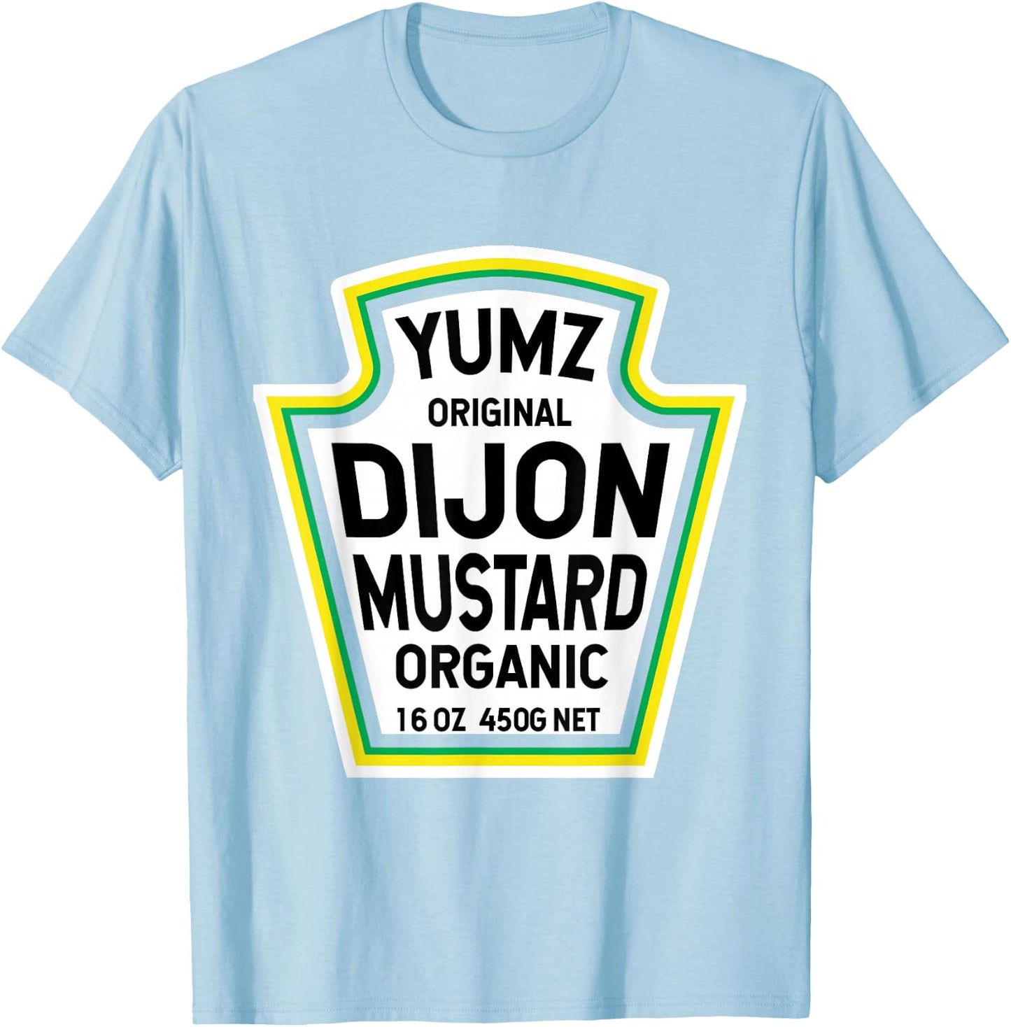Dijon Mustard Easy Halloween Costume Matching Group Couples T-Shirt - T-Shirt | Light Blue