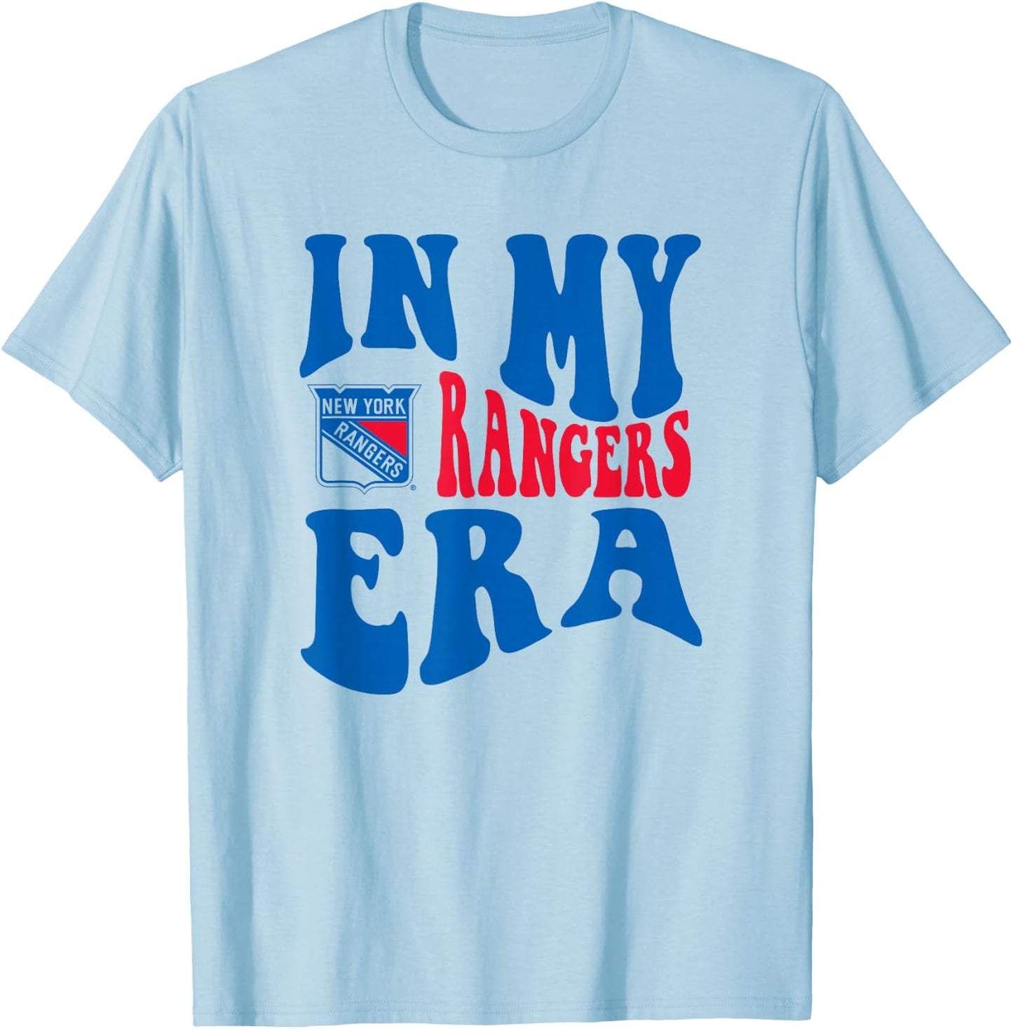 New York Rangers Era White Officially Licensed T-Shirt - T-Shirt | Light Blue