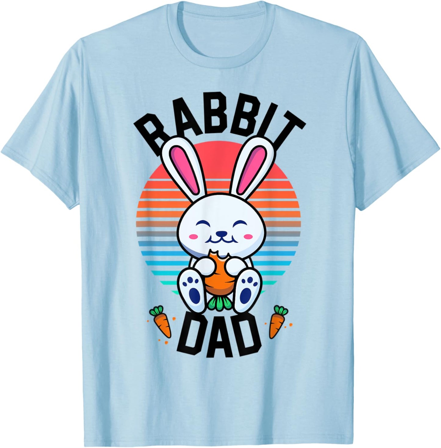 Rabbit Dad Bunny Shirt For Boys Men Rabbit Lover Gifts Pet T-Shirt - T-Shirt | Light Blue