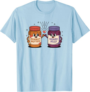 Peanut Butter Jelly best friends love cute kids T-Shirt - T-Shirt | Light Blue