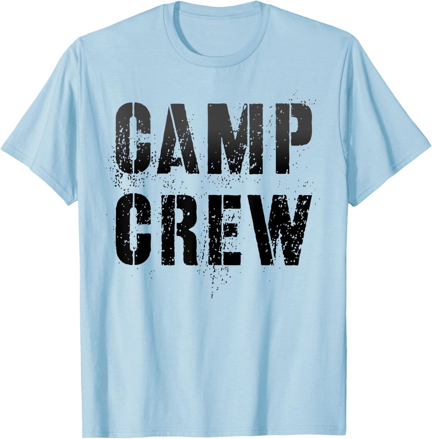 Vintage CAMP CREW Summer Staff Counselor Teacher Nurse Host T-Shirt - T-Shirt | Light Blue