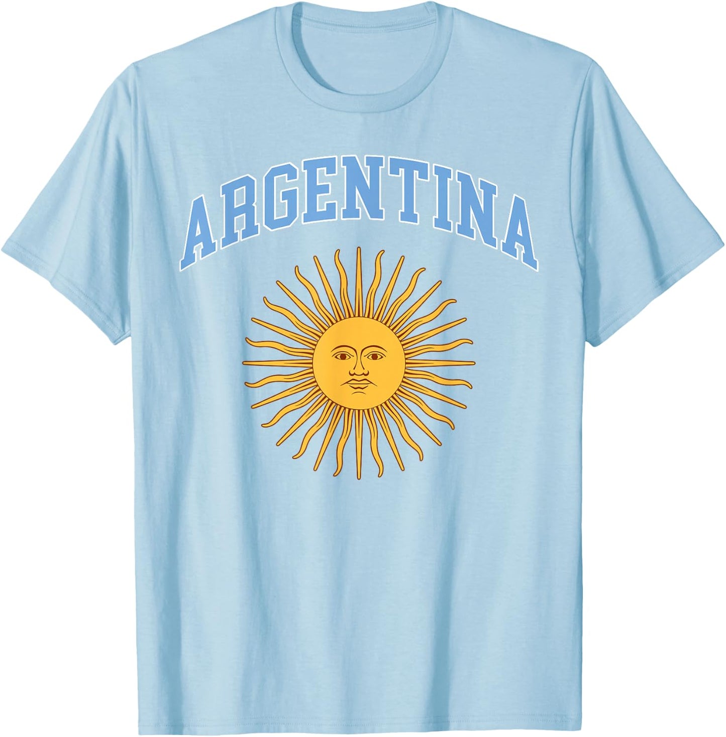 Sol De Mayo Argentina Flag Argentina Pride Design T-Shirt - T-Shirt | Light Blue