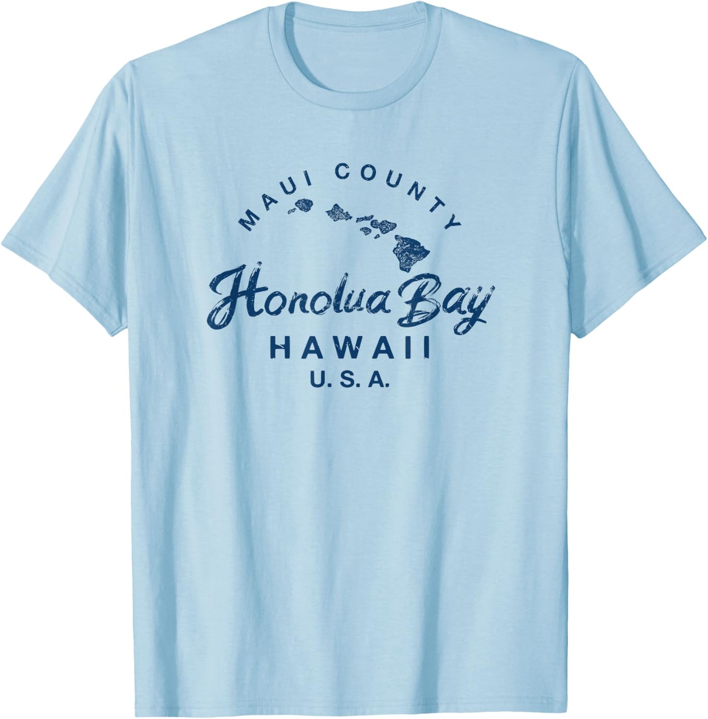 Maui Honolua Bay Hawaii Hawaiian Islands T-Shirt - T-Shirt | Light Blue
