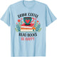 Drink Coffee Read Books Be Happy T-Shirt - T-Shirt | Light Blue