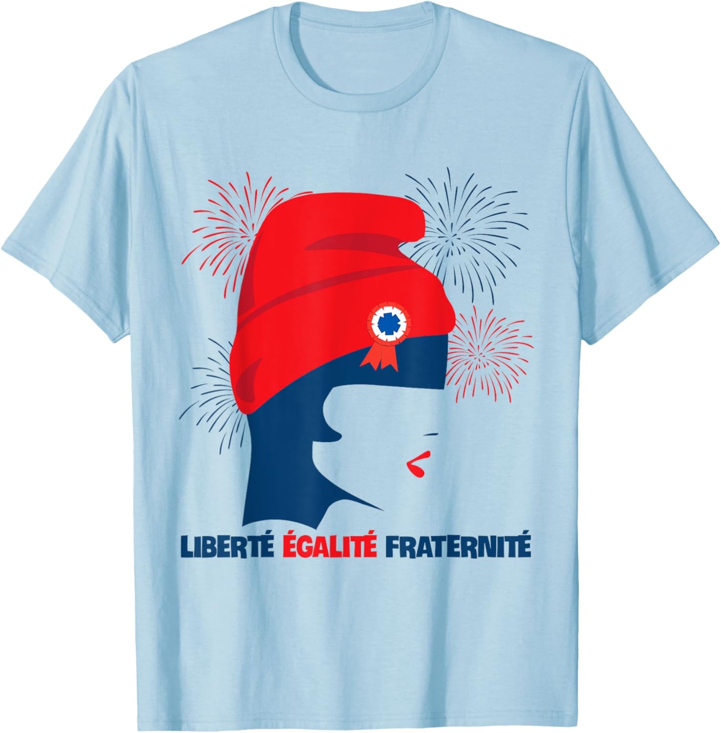 French National Day France Bastille day 14th July T-Shirt - T-Shirt | Light Blue