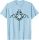 Stingray Ocean Animal Hawaii Tattoo Sea Animal Ray T-Shirt - T-Shirt | Light Blue
