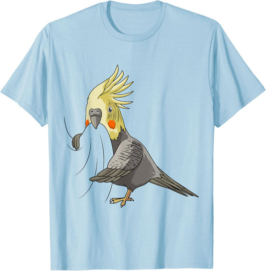 Cockatiel Lover Bird Lovers Women Kids Girl T-Shirt - T-Shirt | Light Blue