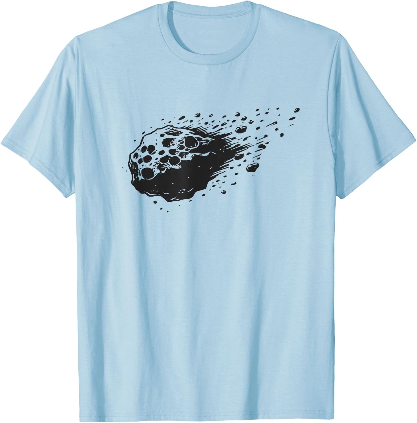 Minimalist asteroid space comet meteorite T-Shirt - T-Shirt | Light Blue