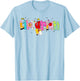 Coquette Pencil Bow Librarian Back to School Bookworm T-Shirt - T-Shirt | Light Blue