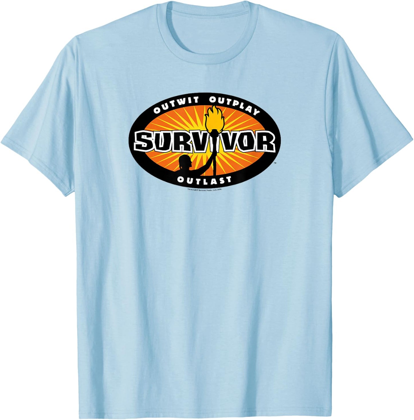 Survivor Gold Burst T-Shirt - T-Shirt | Light Blue
