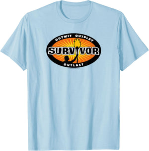 Survivor Gold Burst T-Shirt - T-Shirt | Light Blue