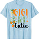 Gigi Little Cutie Baby Shower Orange 1st Birthday Party T-Shirt - T-Shirt | Light Blue