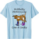 Hillbilly Motorcycle Funny Cow Gift Cow A Socky T-Shirt - T-Shirt | Light Blue