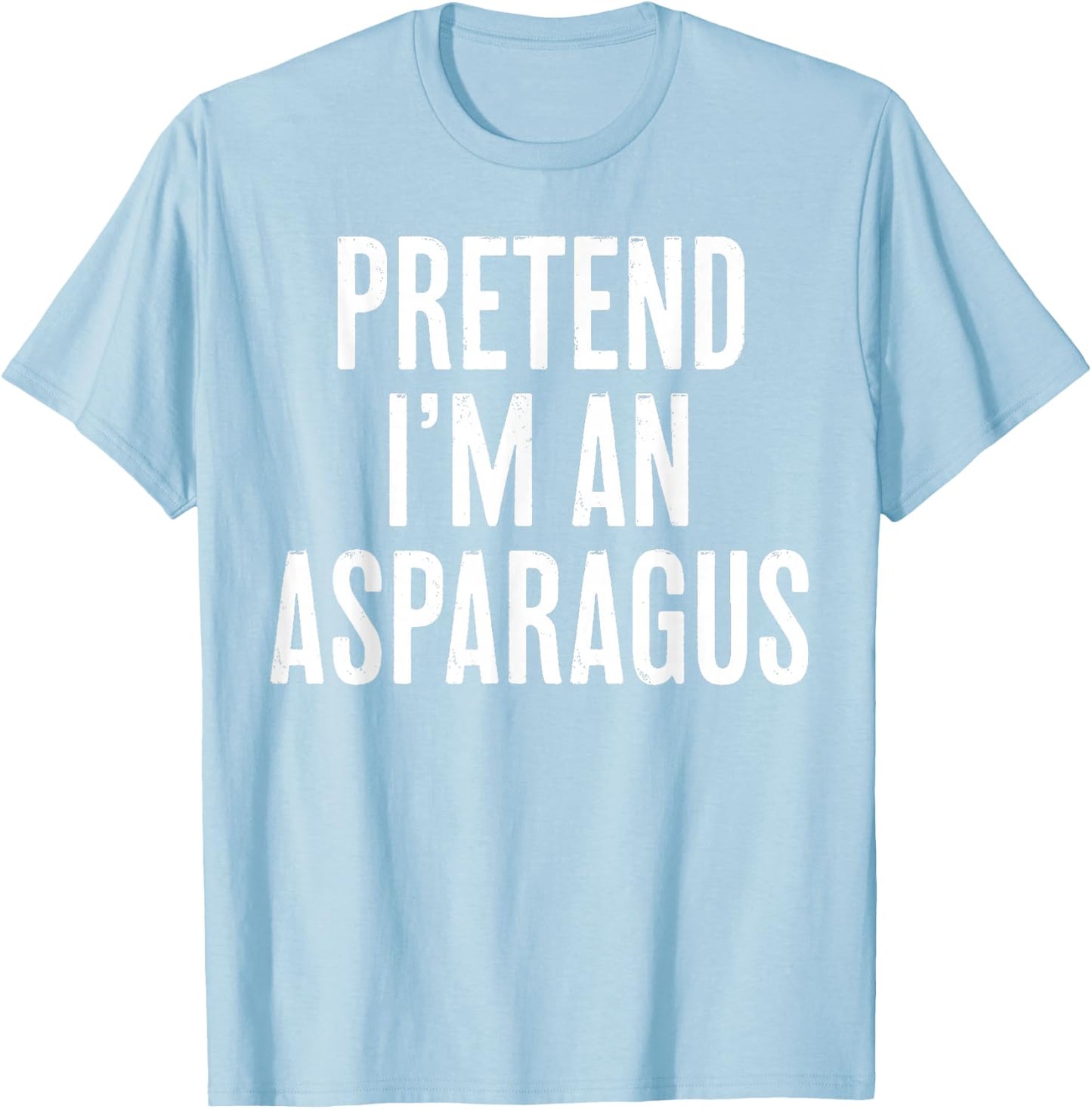 Simple Easy Pretend I'm an Asparagus Halloween Costume T-Shirt - T-Shirt | Light Blue