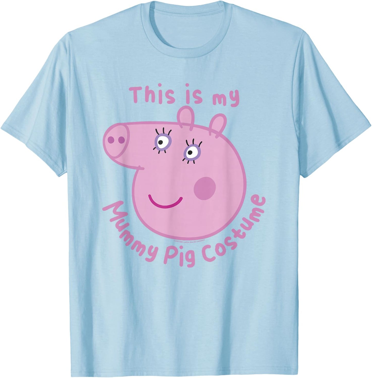 Peppa Pig Halloween This Is My Mummy Pig Costume T-Shirt - T-Shirt | Light Blue