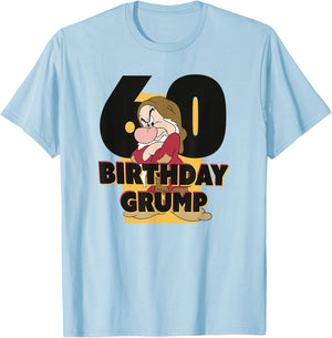 Disney Snow White Grumpy 60th Birthday T-Shirt - T-Shirt | Light Blue