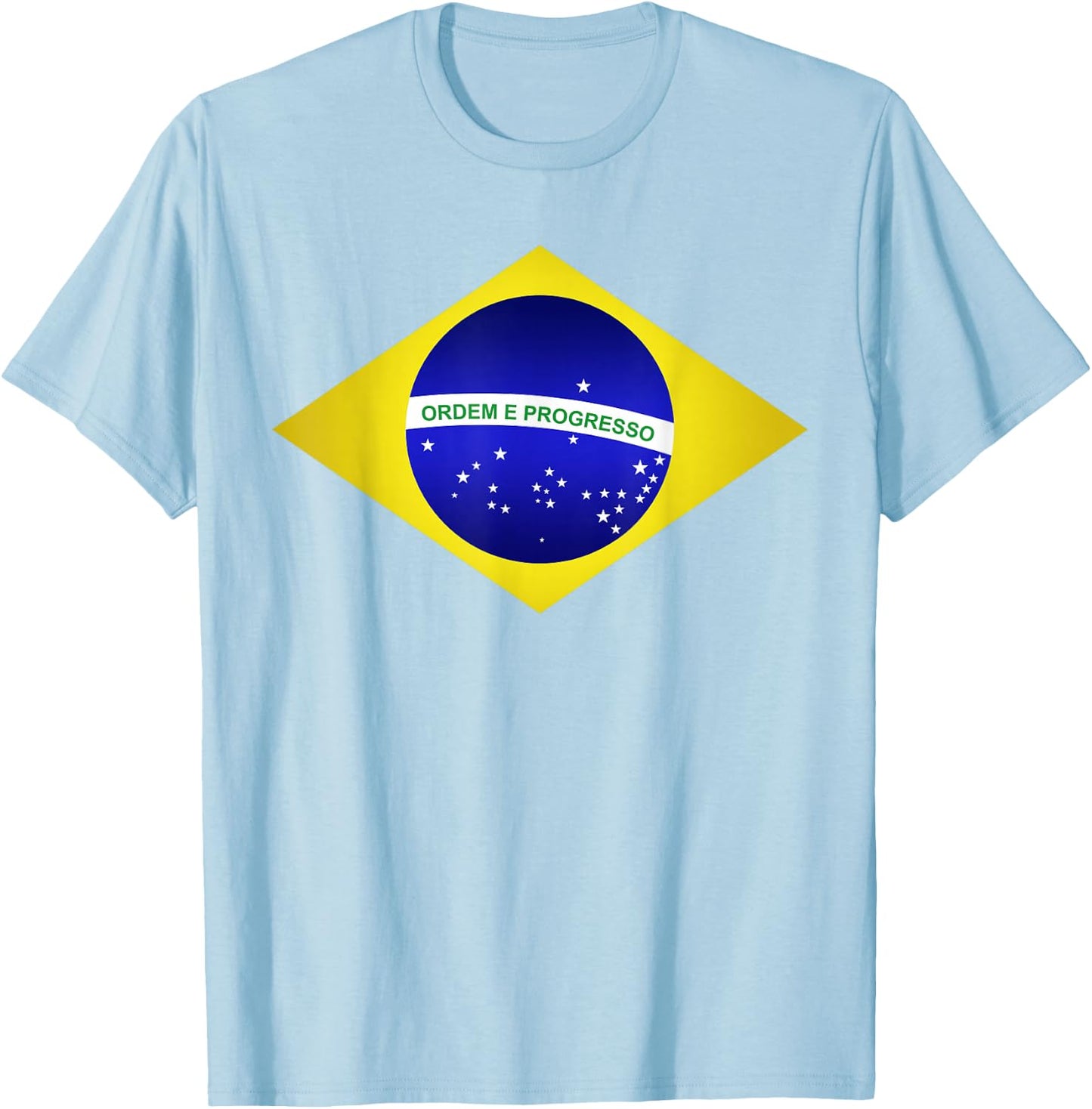 Brazil Shirt Brazilian Soccer Football Brazilian Flag T-Shirt - T-Shirt | Light Blue