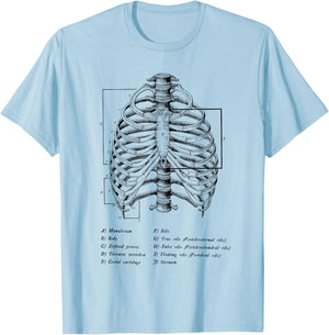 Anatomy Anatomical Med School Student Gifts Medicine Doctor T-Shirt - T-Shirt | Light Blue