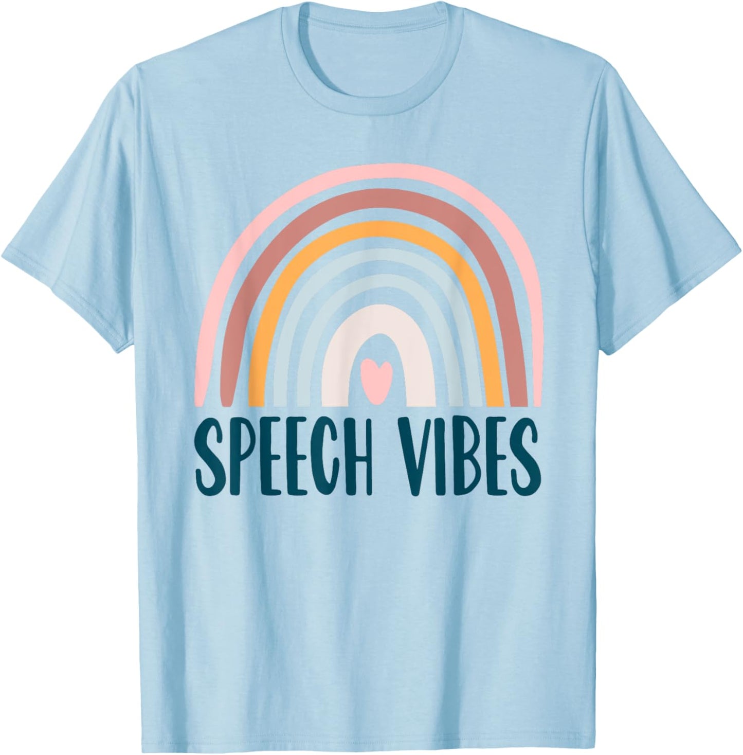 Speech Langauge Pathologist Therapy SLP Gift Boho Retro Vibe T-Shirt - T-Shirt | Light Blue
