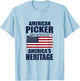 Patriotic American Heritage Pickers T-Shirt - T-Shirt | Light Blue