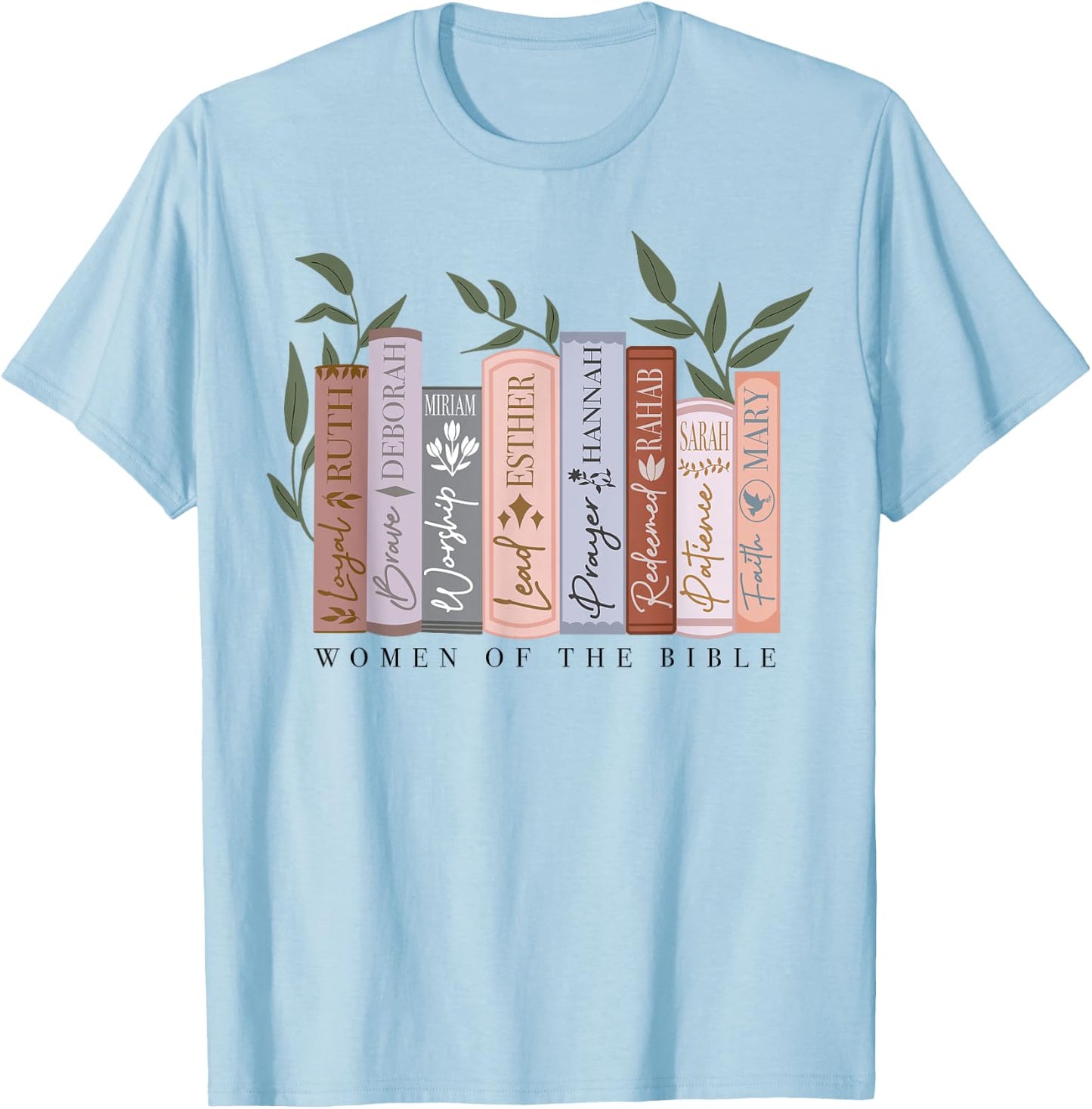 Women Of The Bible Funny Book Lover T-Shirt - T-Shirt | Light Blue